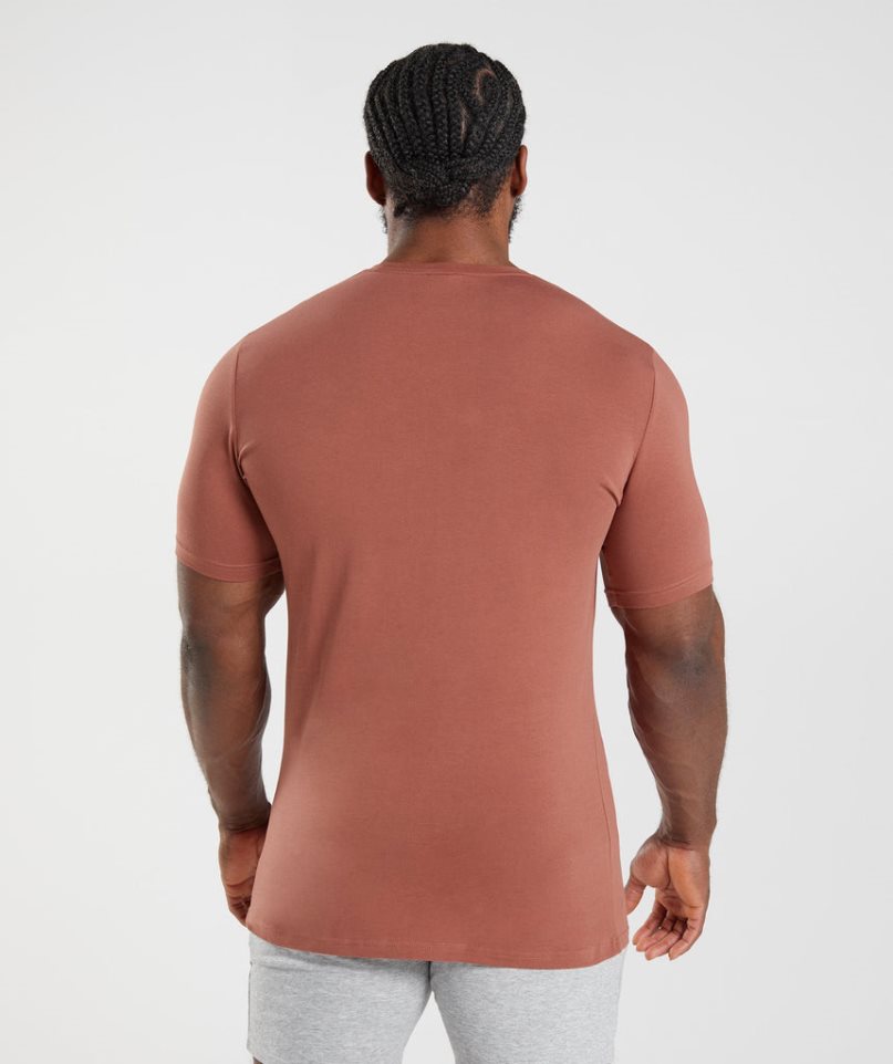 Men's Gymshark Essential T-Shirts Rose | NZ 4AOBCM